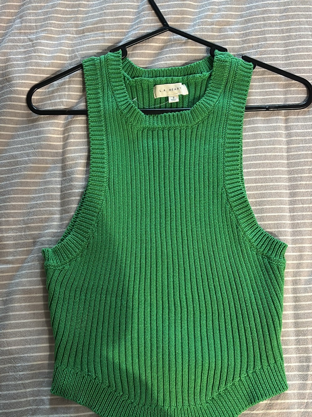 Pacsun Kelly Green Ribbed Knit Tank